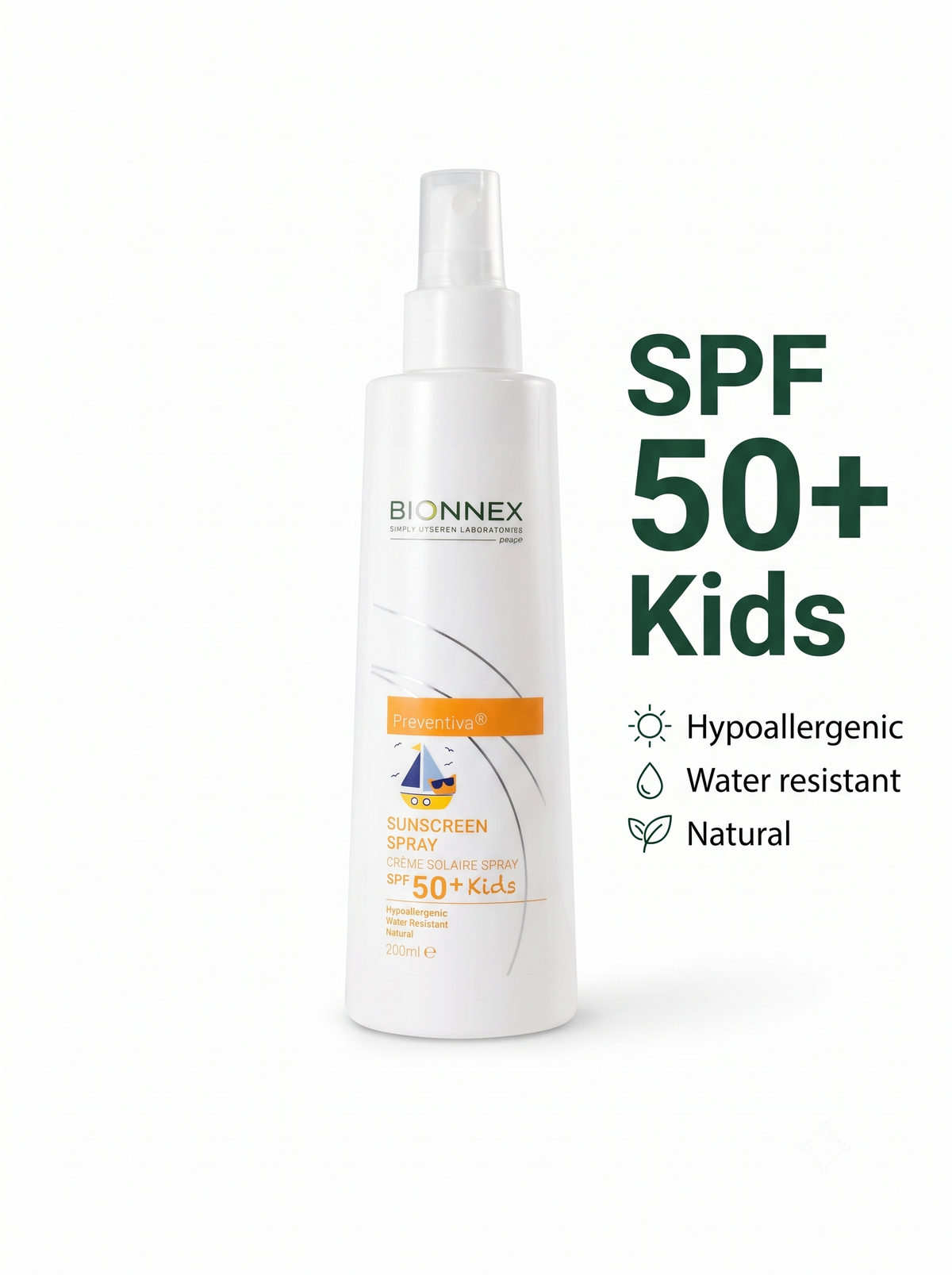 Bionnex Preventiva SPF 50+ Kids Sunscreen Spra