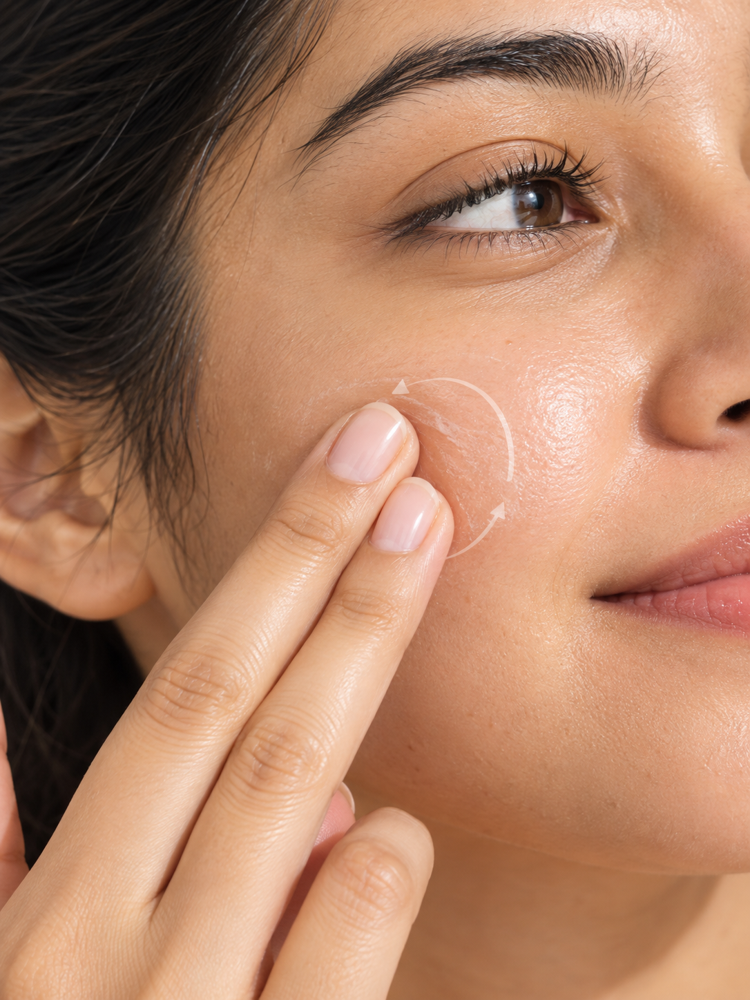 Massage gently with fingertips until fully absorbed.