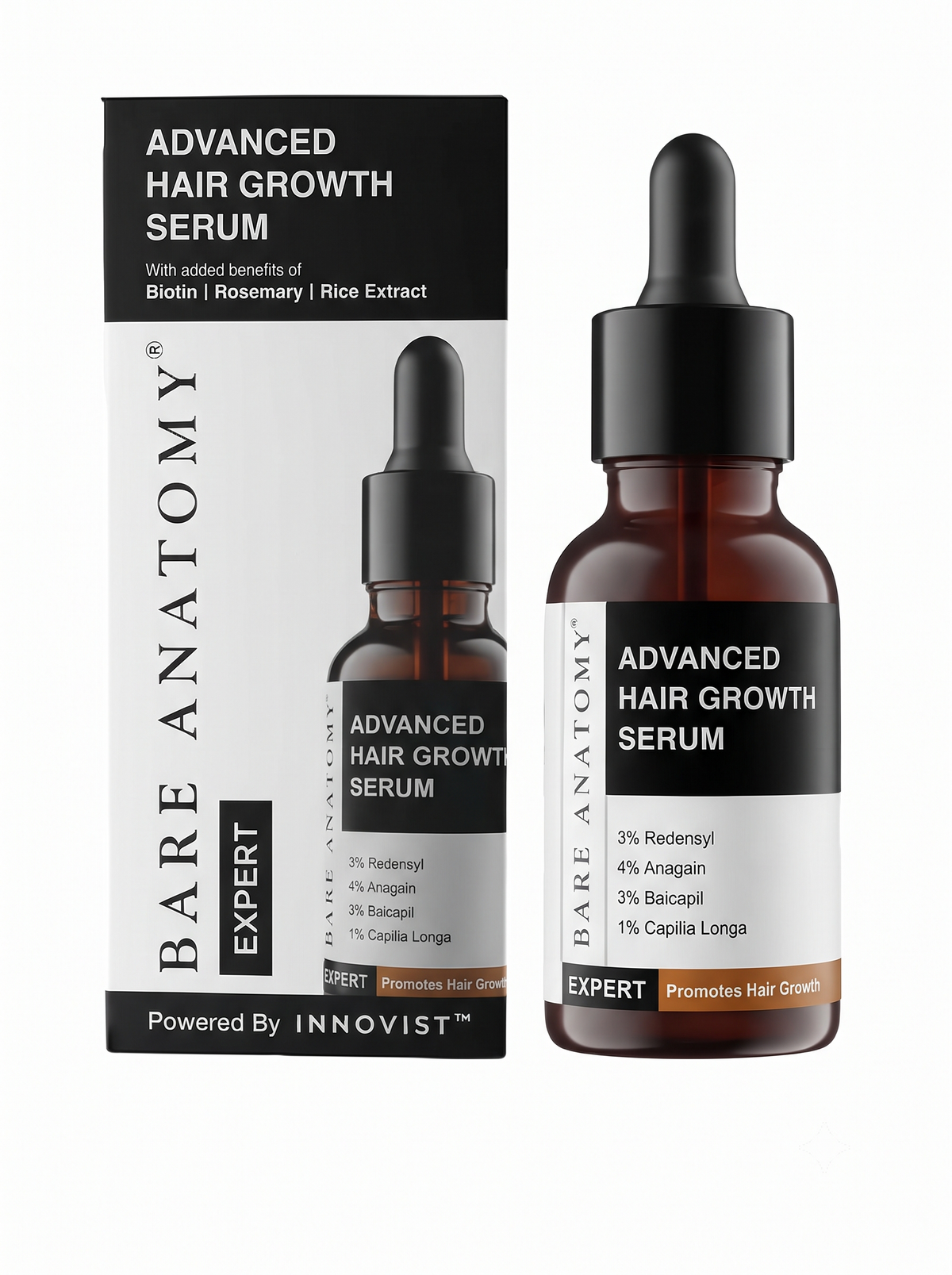 Bare Anatomy Advanced Hair Growth Serum - Scalp Nourishment & Hair Growth Support