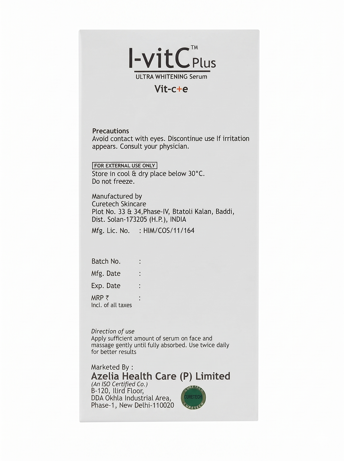 Azelia I-Vit C Plus Ultra Whitening Serum