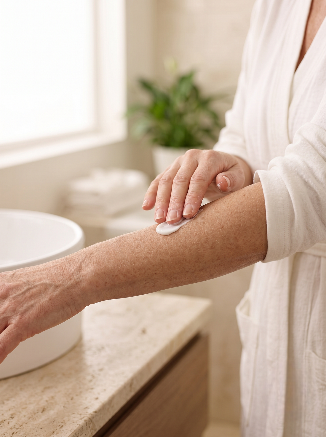 Take an appropriate amount and apply it evenly over areas of dryness, tightness, or discomfort on the clean skin