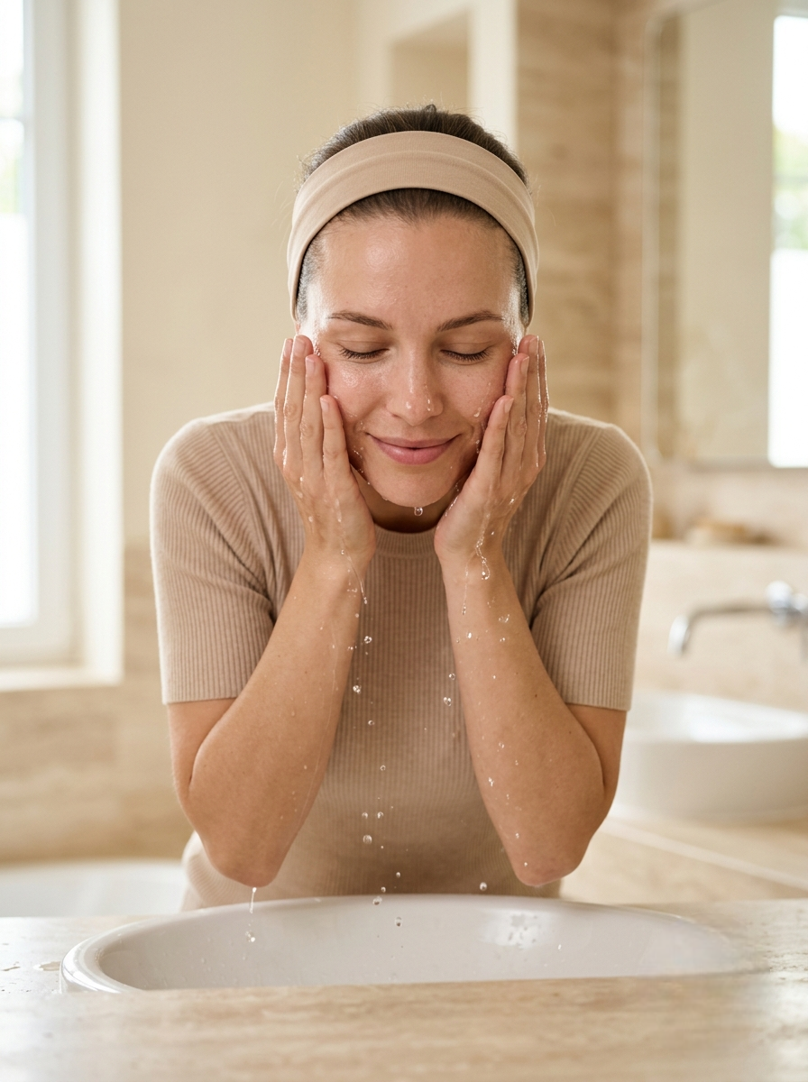 Cleanse and tone your face thoroughly