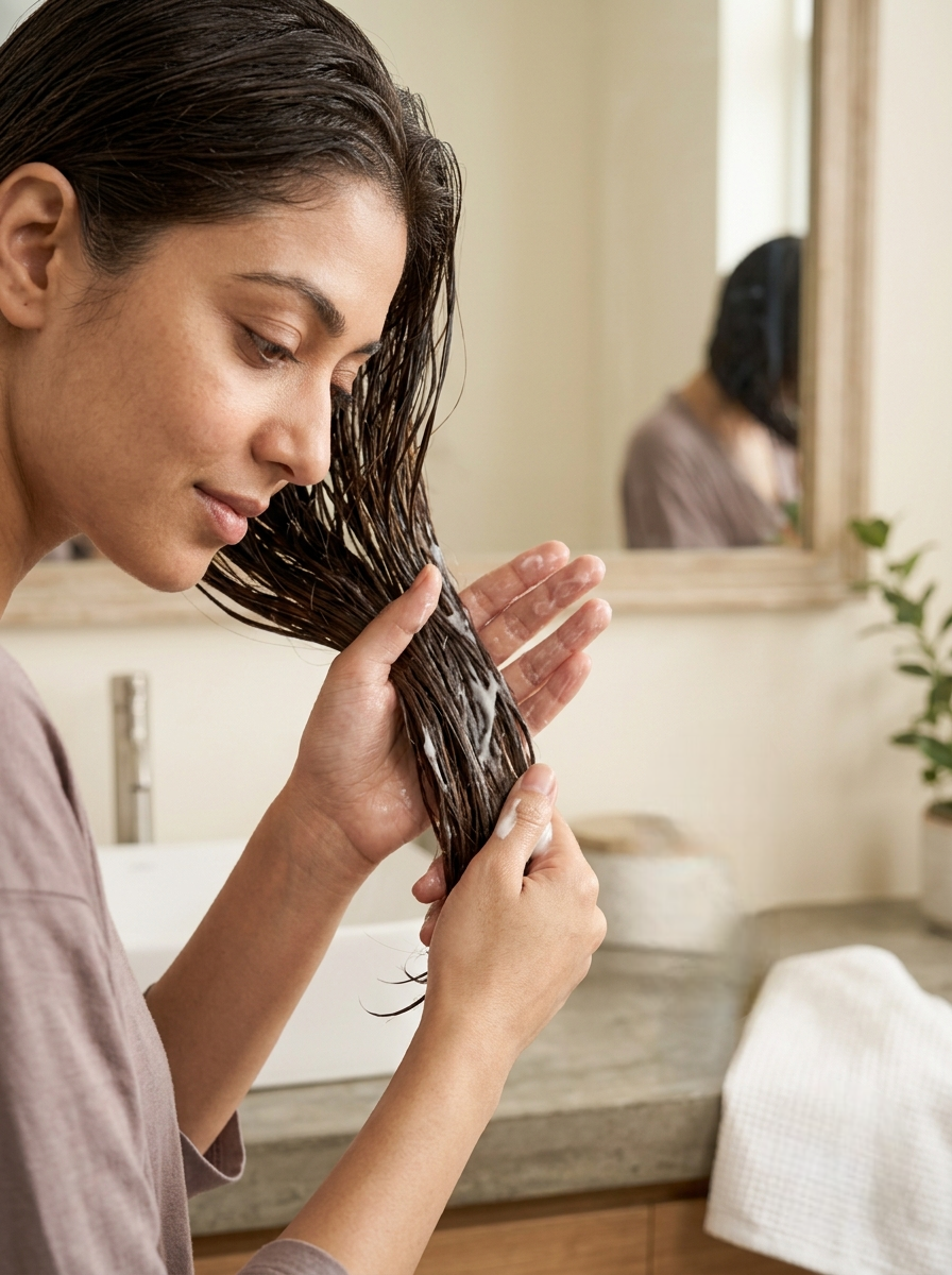 Apply Conditioner to Wet Hair