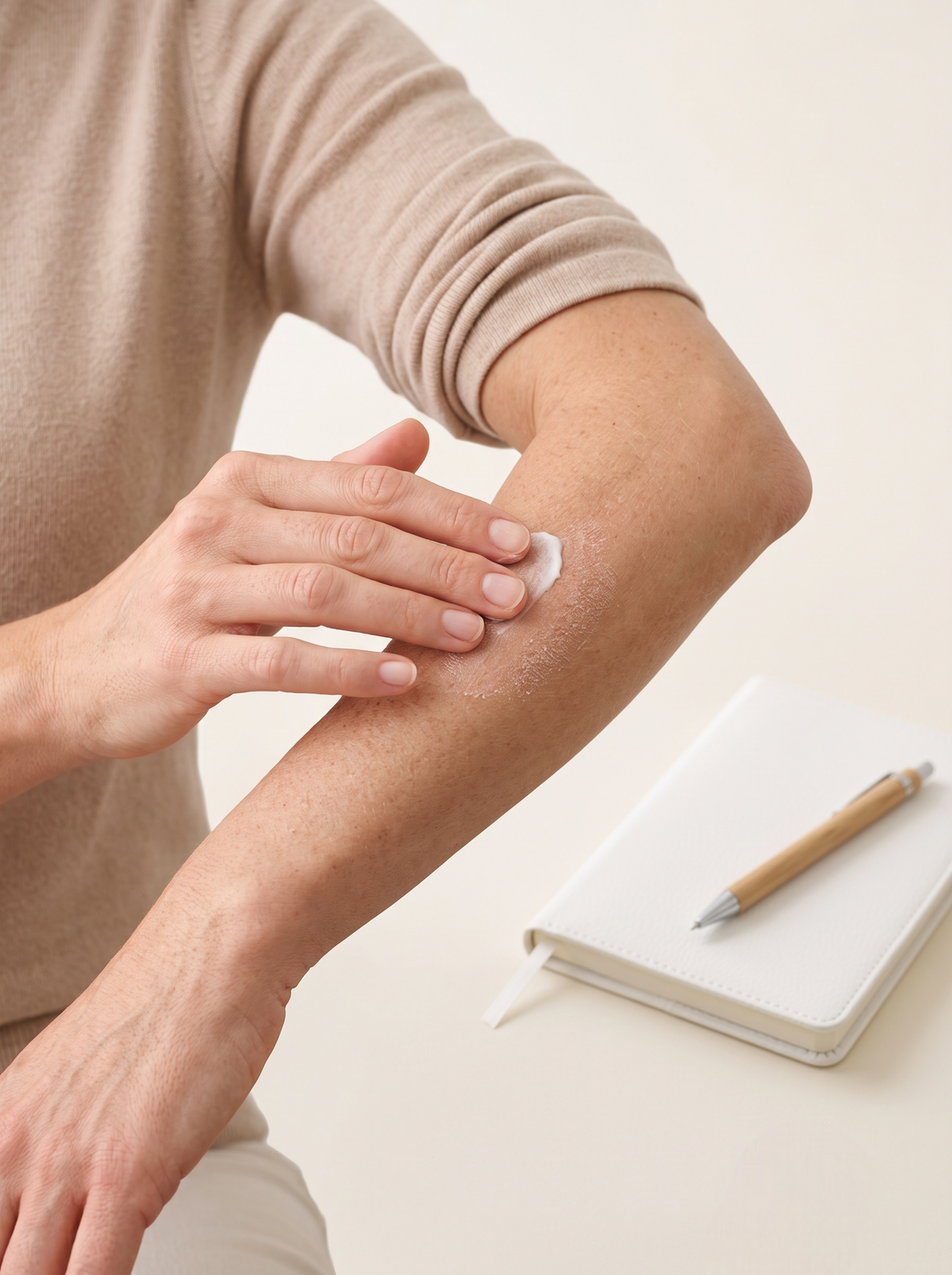 Massage the concentrate gently over the affected areas