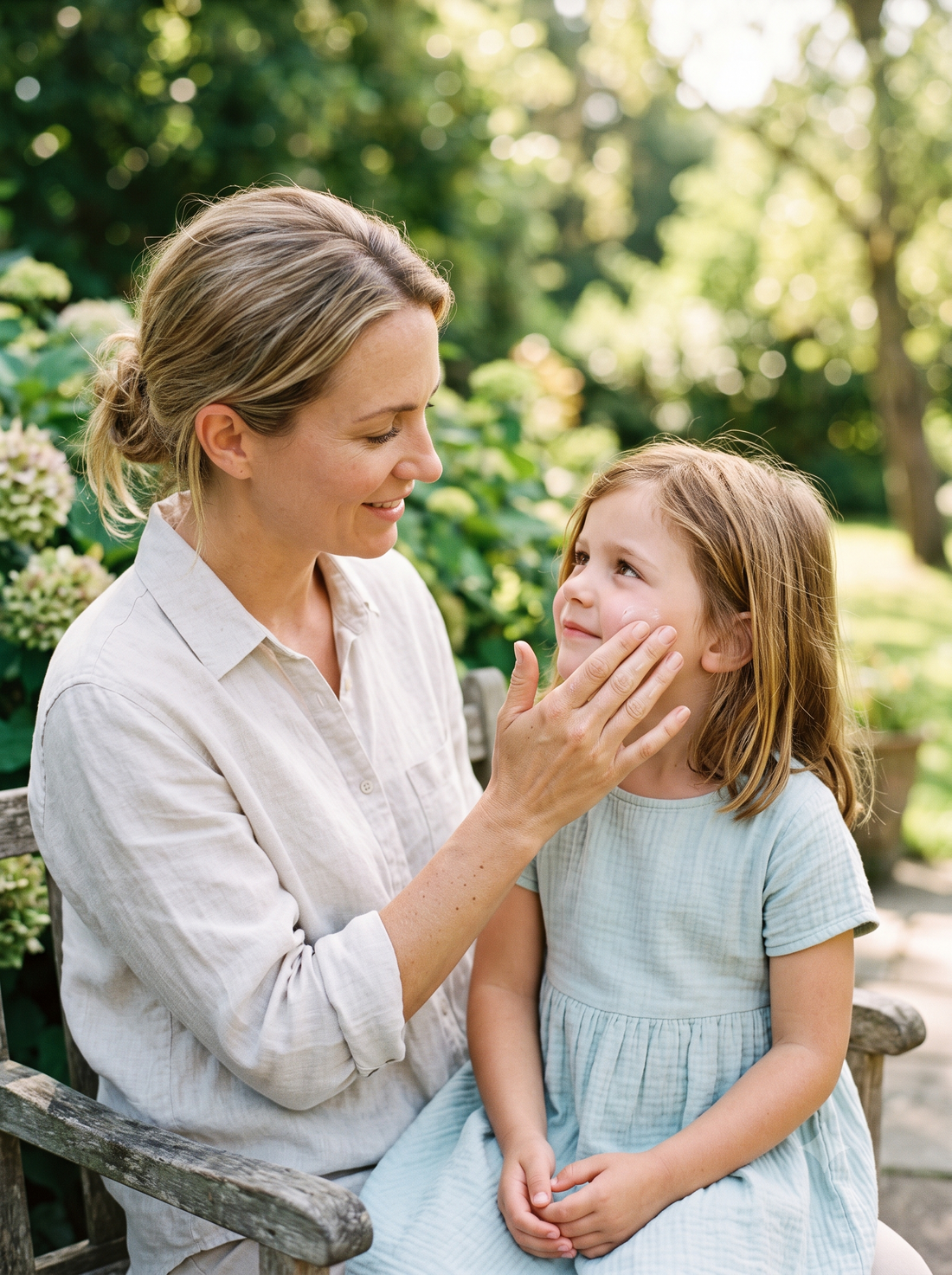 Apply sunscreen evenly to all exposed areas of dry skin before going outdoors.