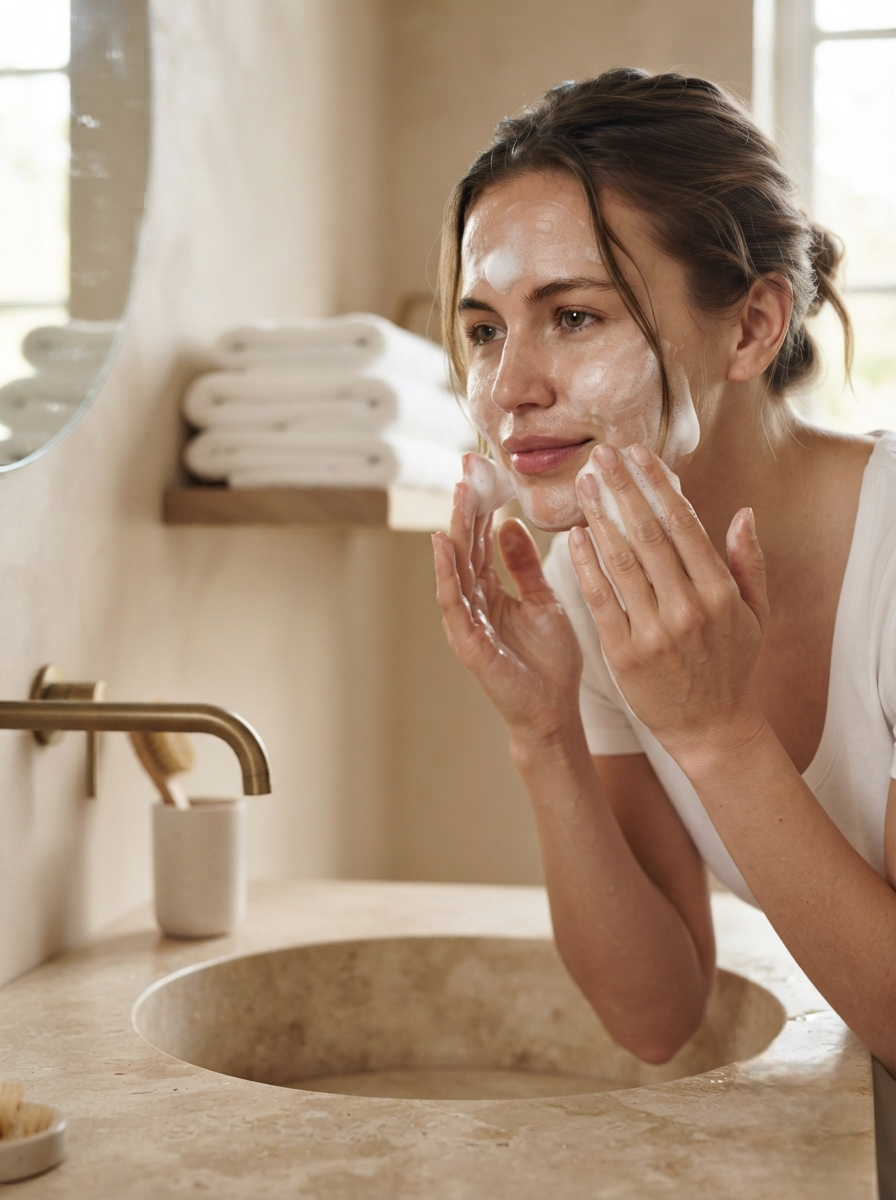 Gently Massage Over the Face