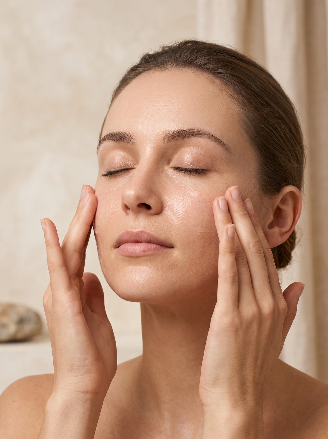 Avoid the eye contour and areas of irritation.