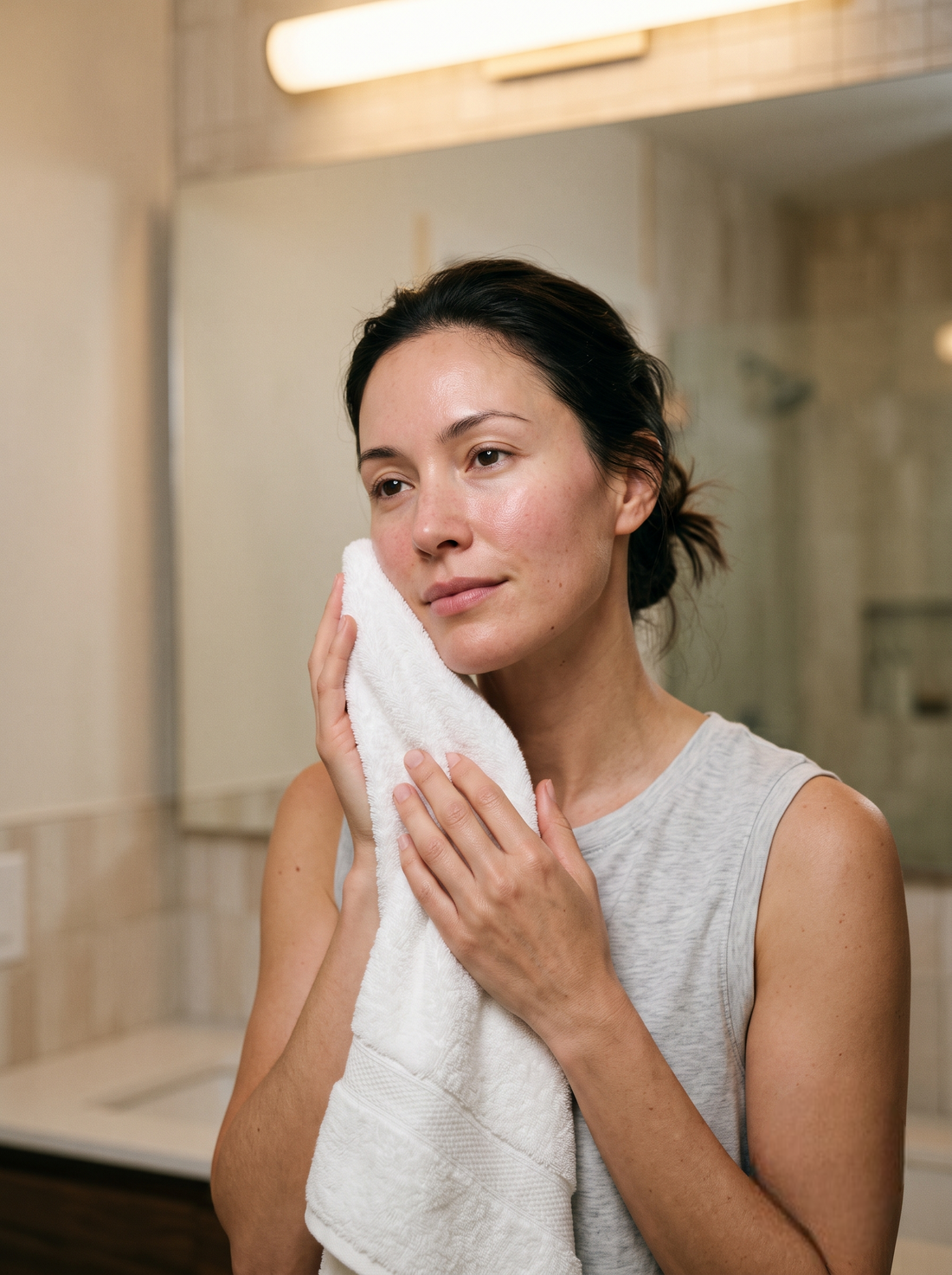 Cleanse & Dry Your Skin