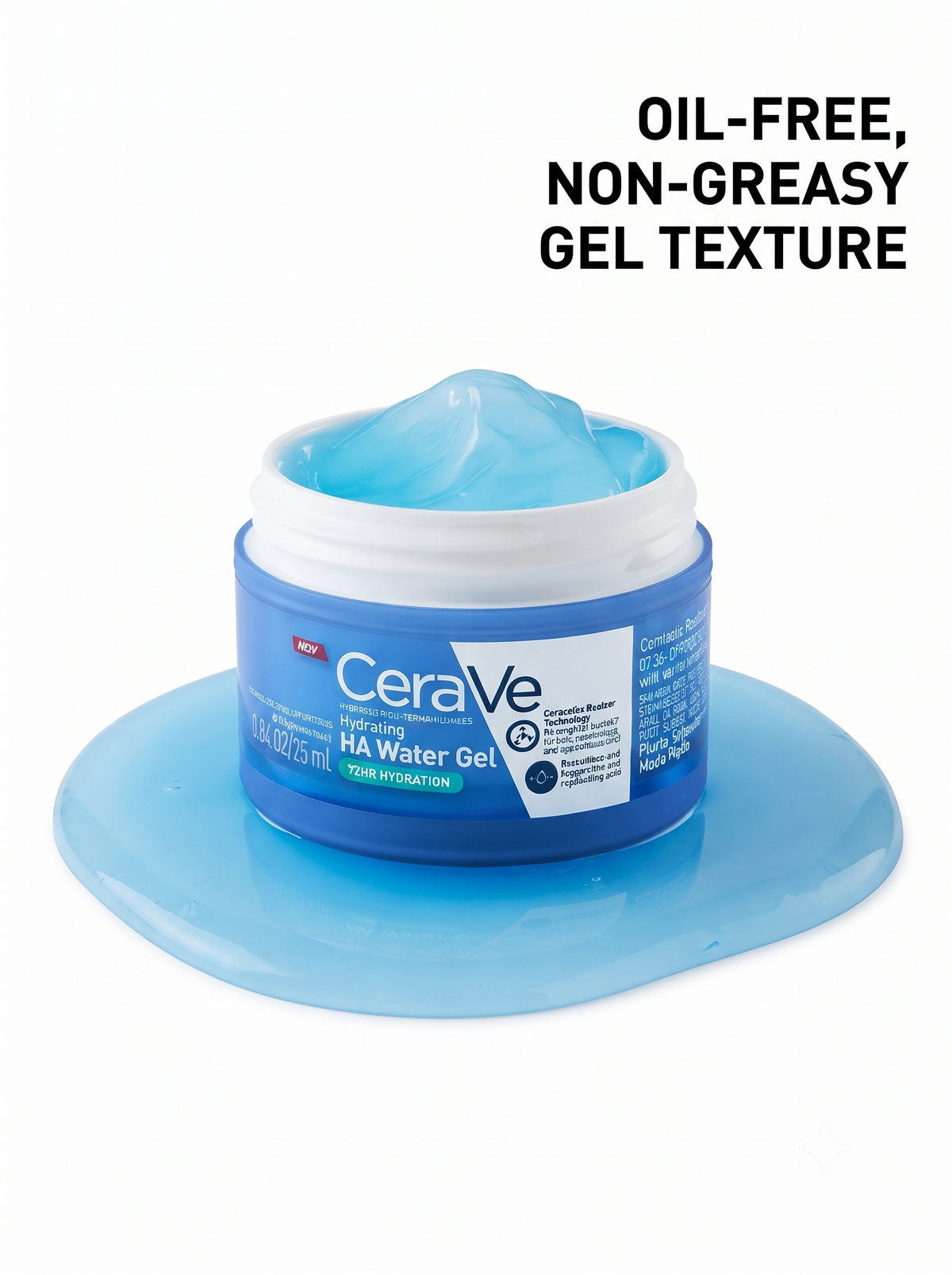 CeraVe Hydrating HA Water Gel for Lightweight, Long-Lasting Hydration