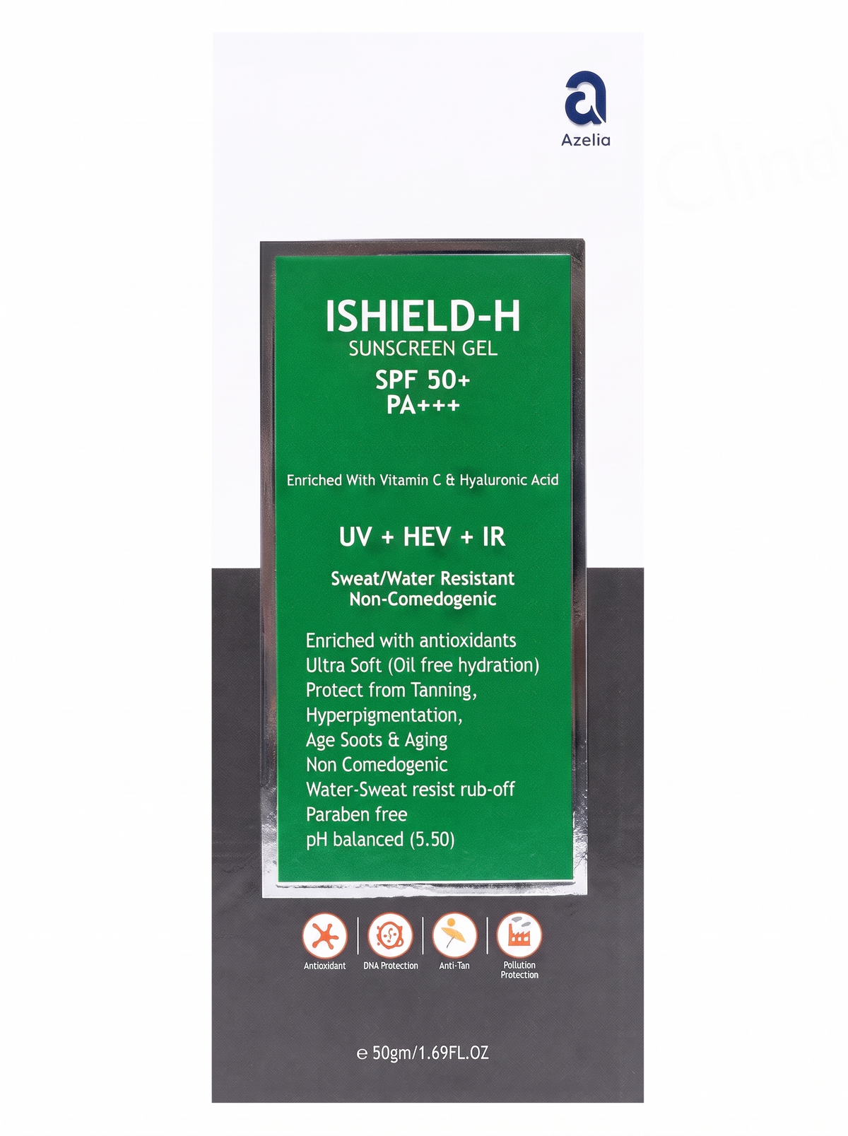 Pharmly Azelia I-Shield-H Sunscreen Gel SPF 50+ PA+++