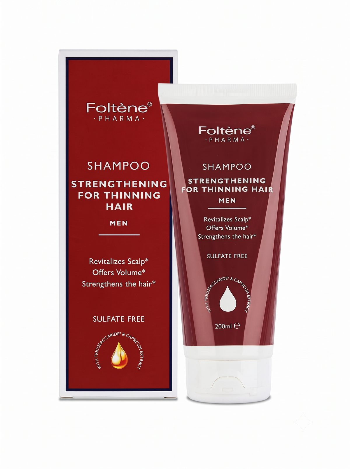 Foltene Pharma Strengthening Shampoo for Thinning Hair Men 200ml
