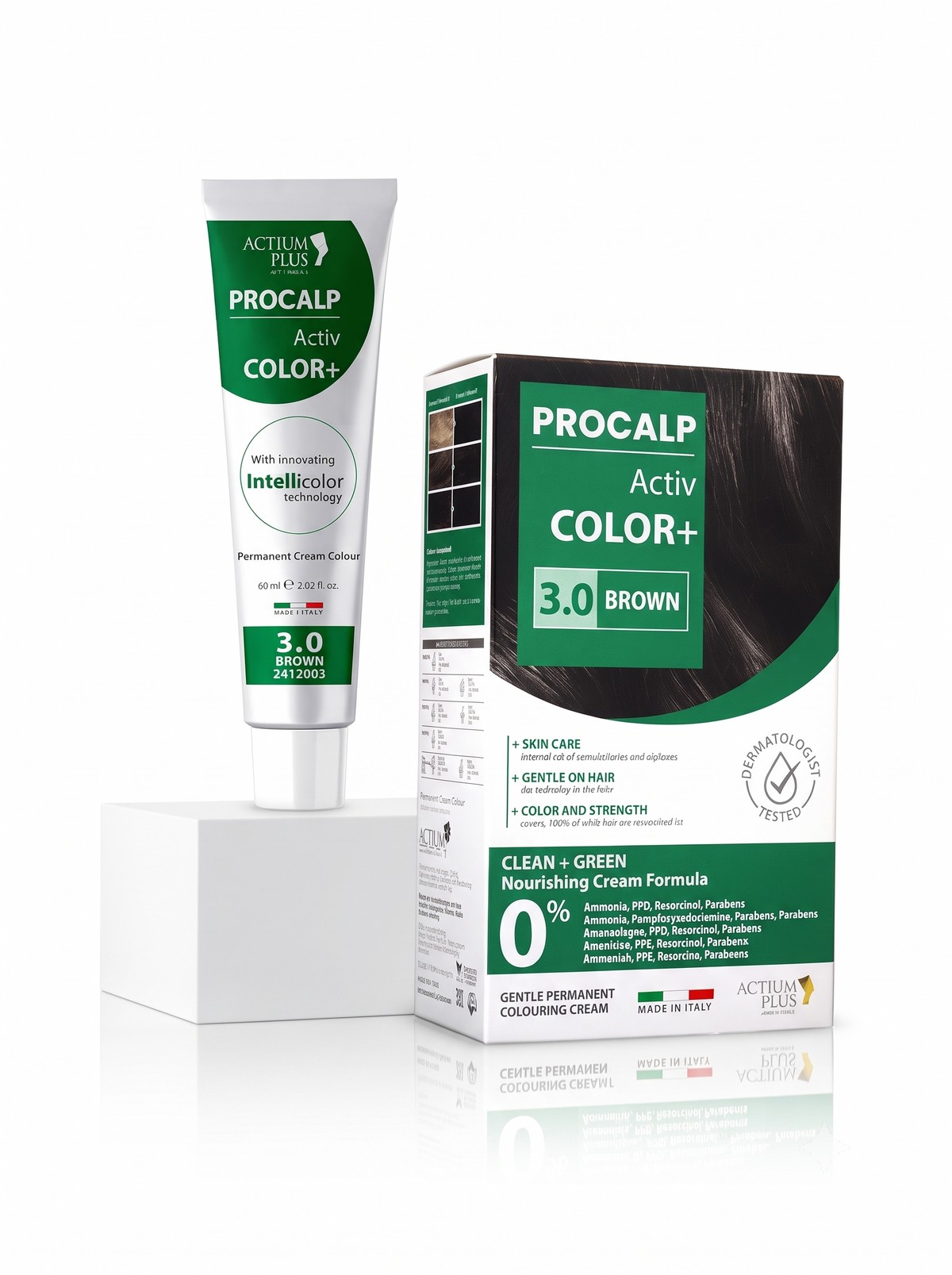 Actium Plus PROCALP Activ Color+ | Brown 3.0 + Brown 3.0 Warm Brown Duo