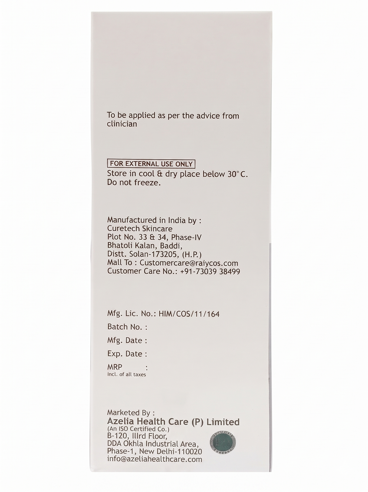 Pharmly Azelia I-Klear Under Eye Creamy Gel