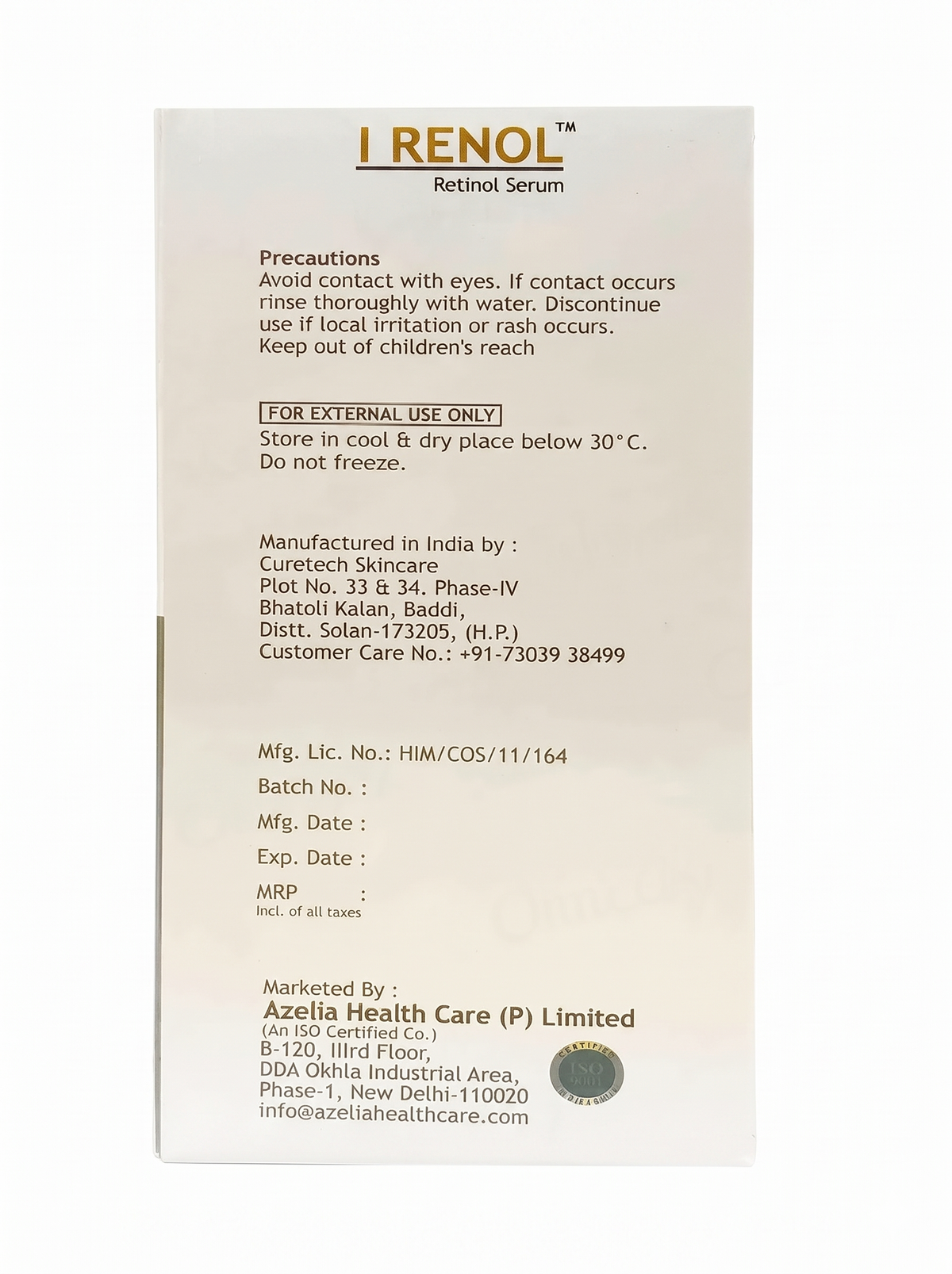 Pharmly Azelia I-Renol Retinol Serum