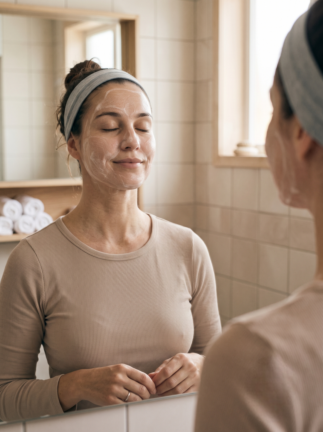 Allow the soft lather to remain on the skin for 2 minutes before rinsing.