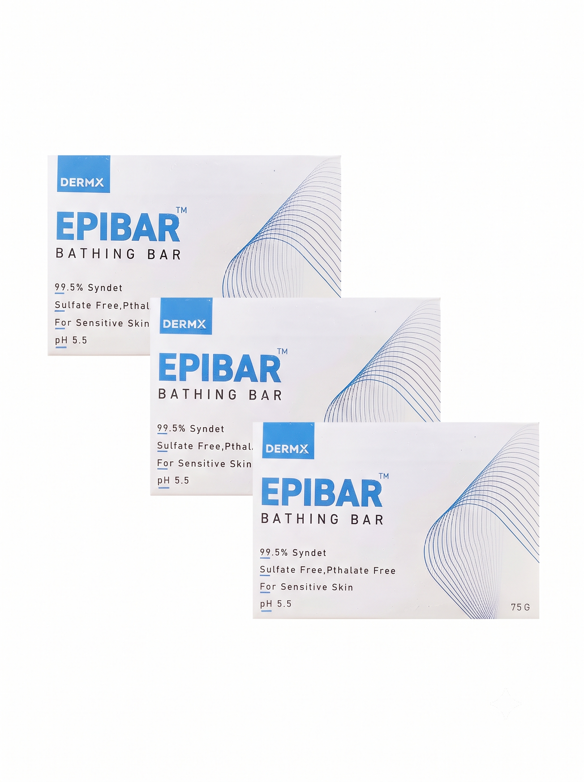 Epibar Bathing Bar – Soap-Free Syndet Bar for Sensitive Skin, pH 5.5