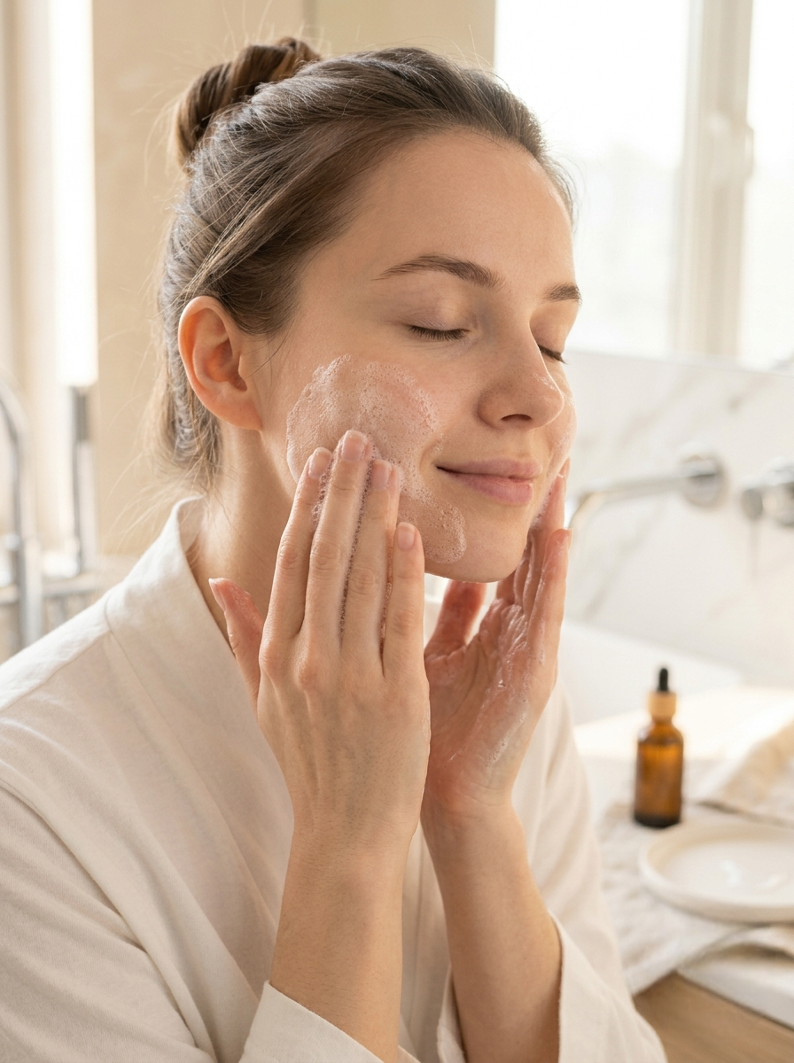 Apply the concentrate locally to areas prone to enlarged pores and excess shine