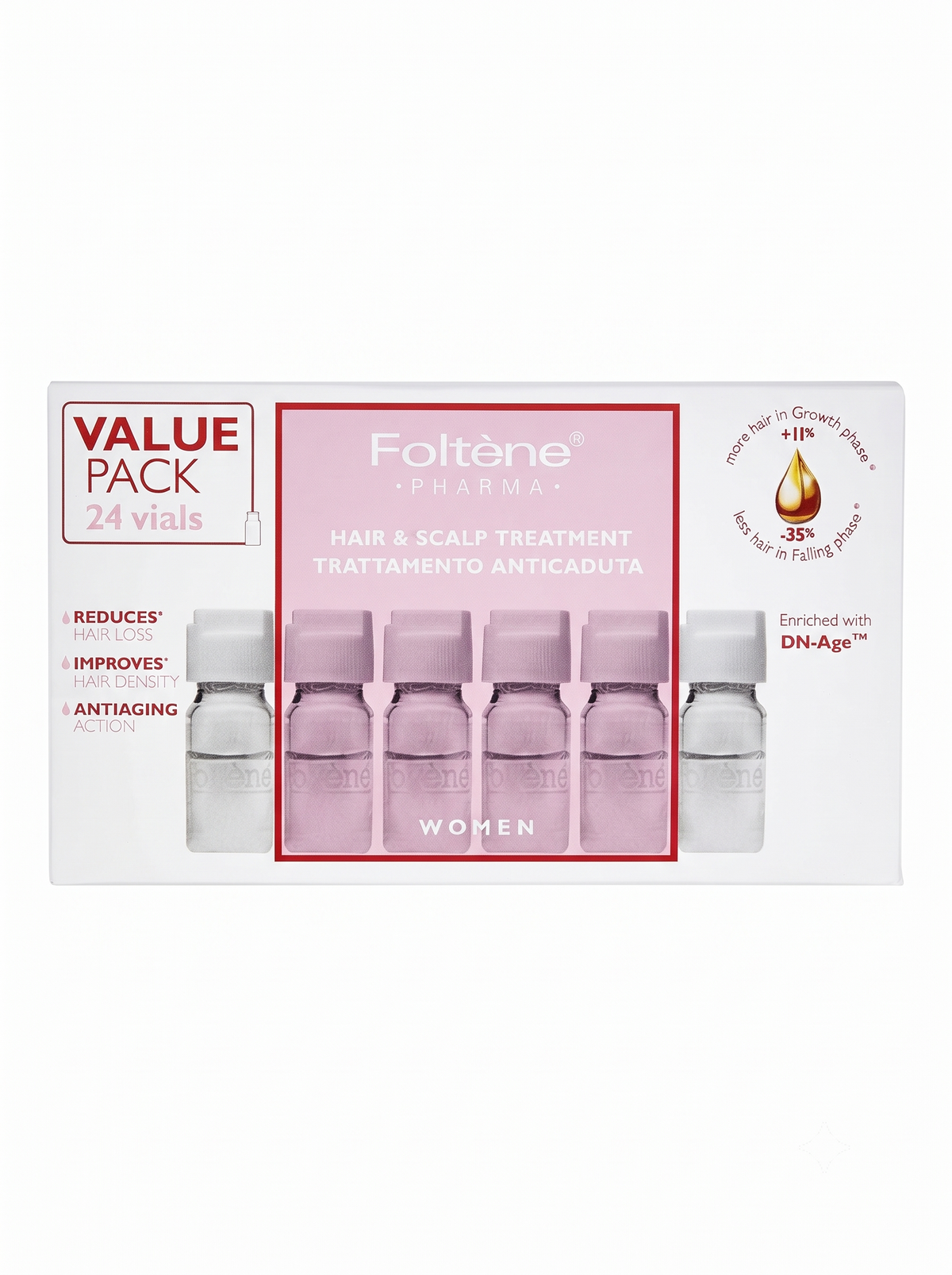 Foltene Pharma Hair & Scalp Treatment For Women (24VialsX6ml)