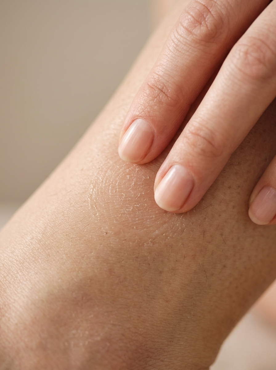 Gently massage the applied ointment into the skin.
