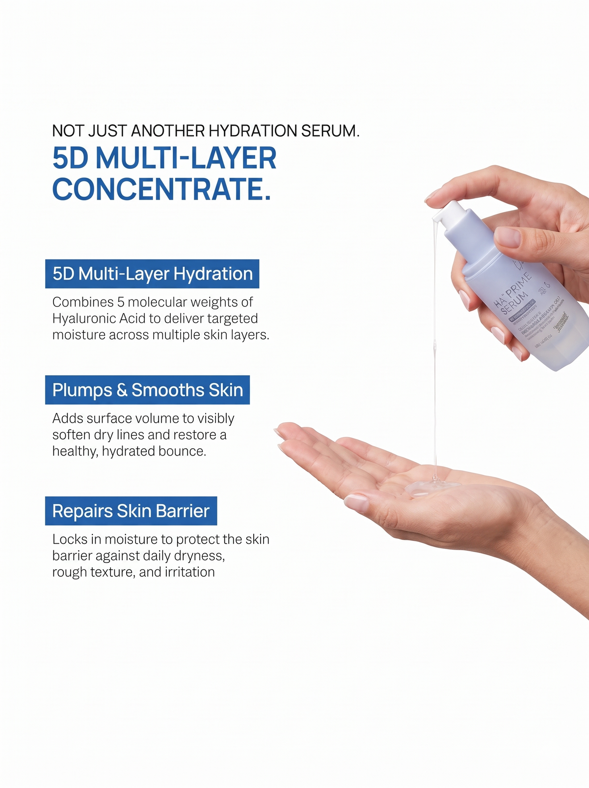 Yuderma HA Prime 5D Hyaluronic Concentrate Serum (40 ml)