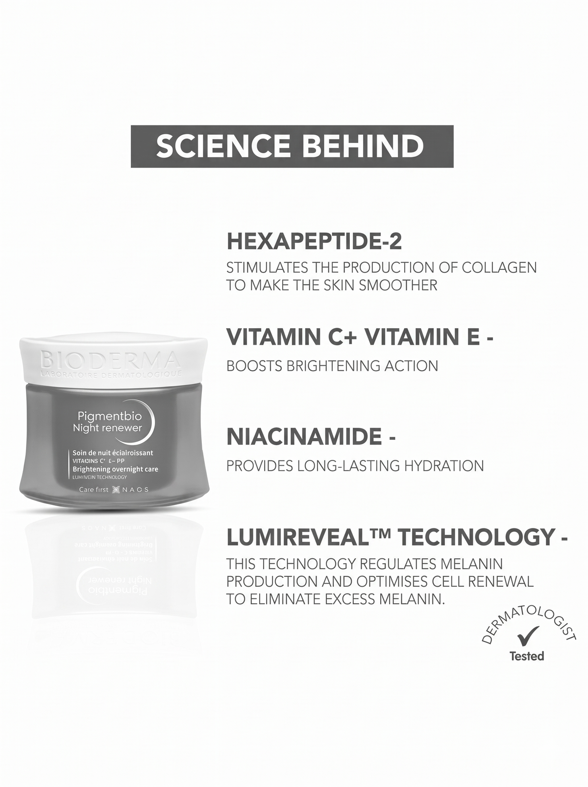 Bioderma Pigmentbio Night Renewer Dark Spot Correcting Night Cream