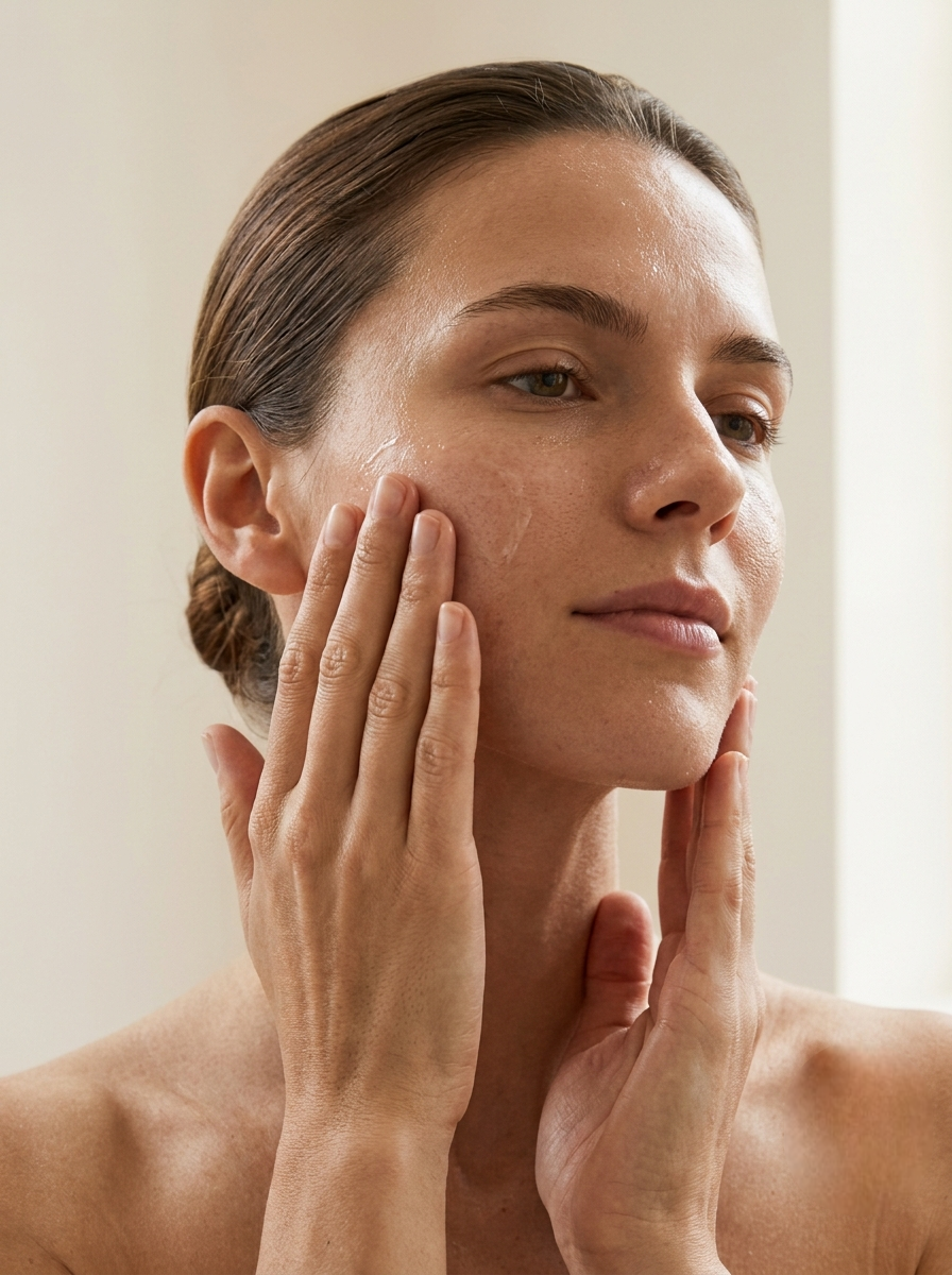 Apply evenly across your face and neck