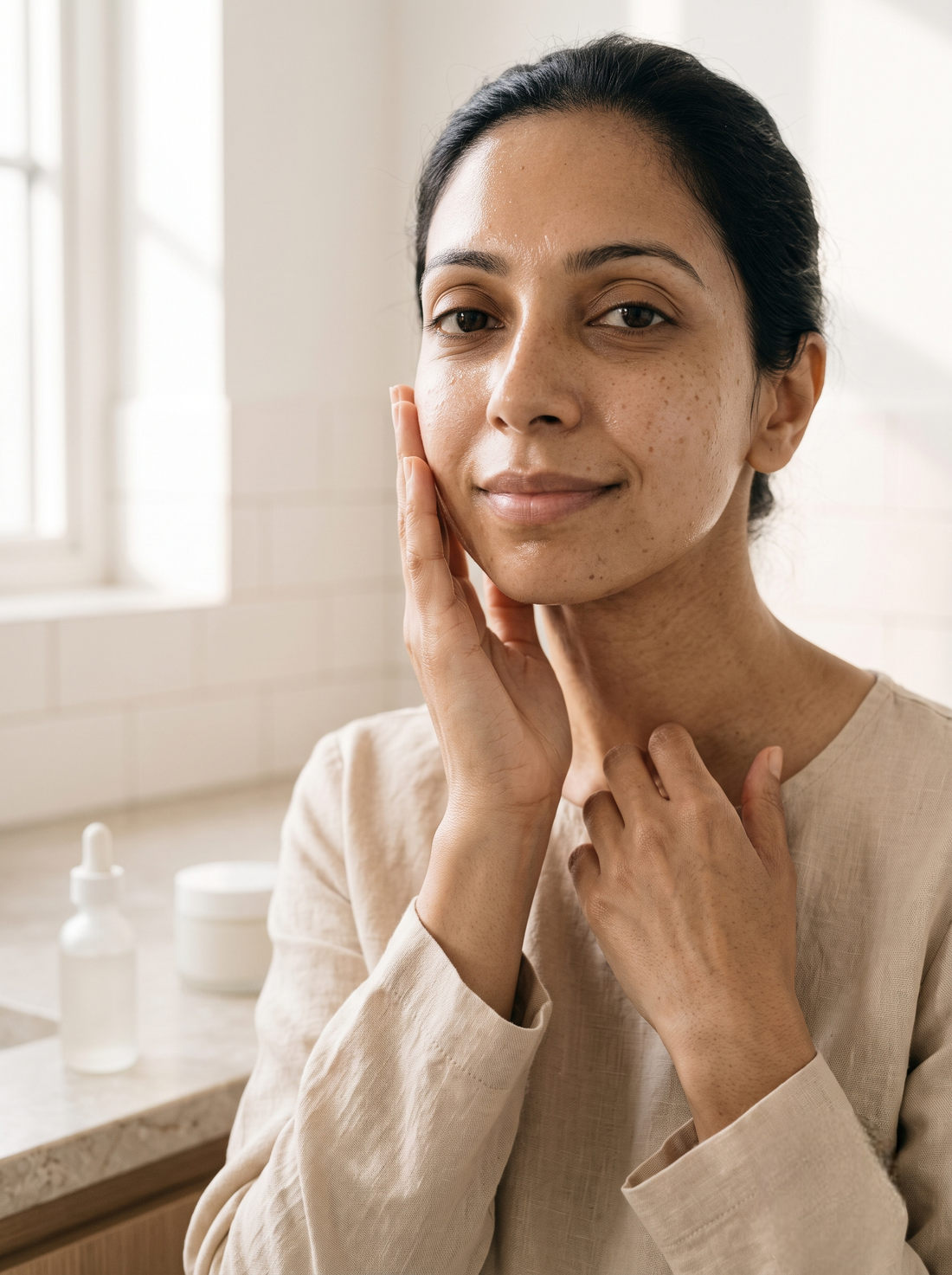 Apply the serum to clean, freshly cleansed skin.