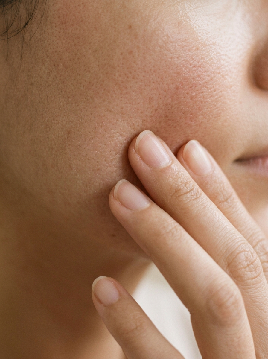 Gently massage the applied product over the skin.