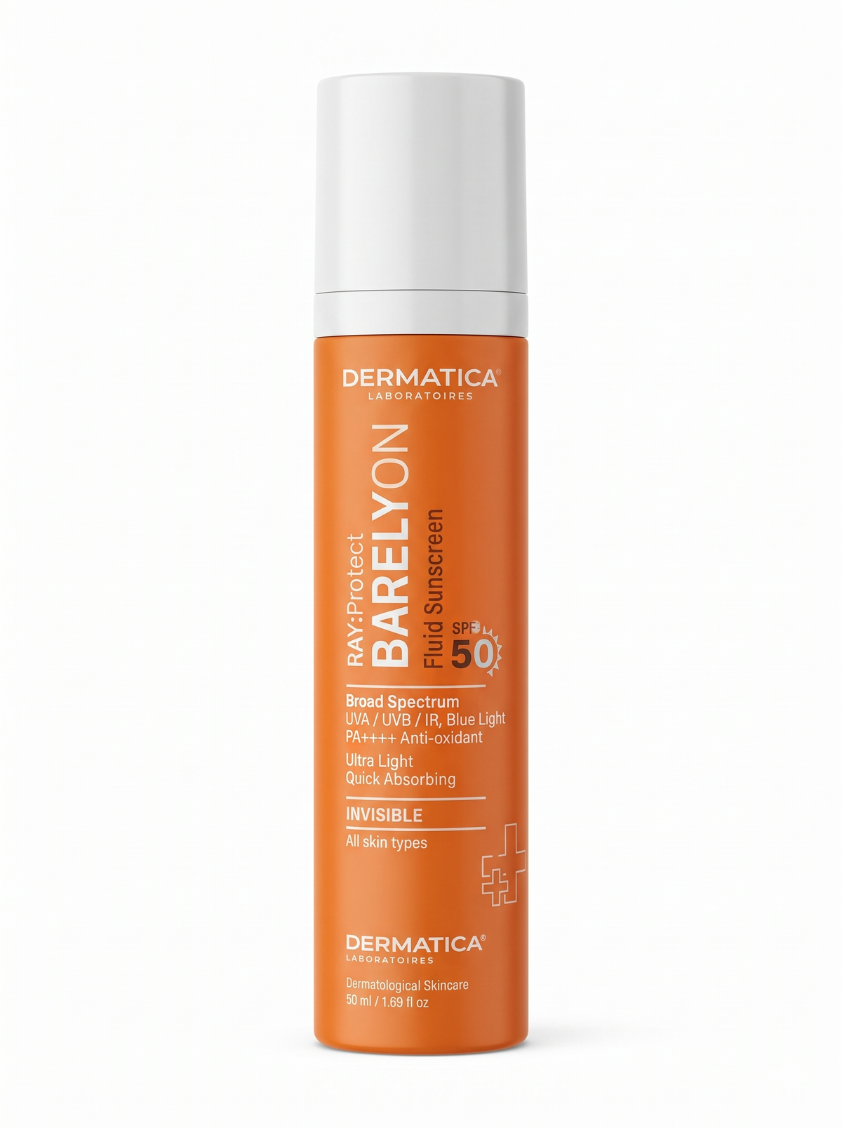 Dermatica Ray Protect BarelyOn Fluid Sunscreen SPF 50
