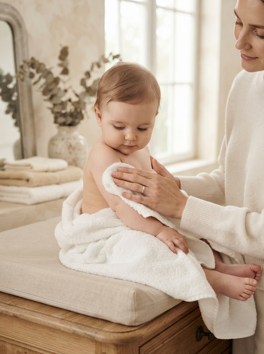 Gently pat the skin dry with a soft towel. Suitable for daily use.