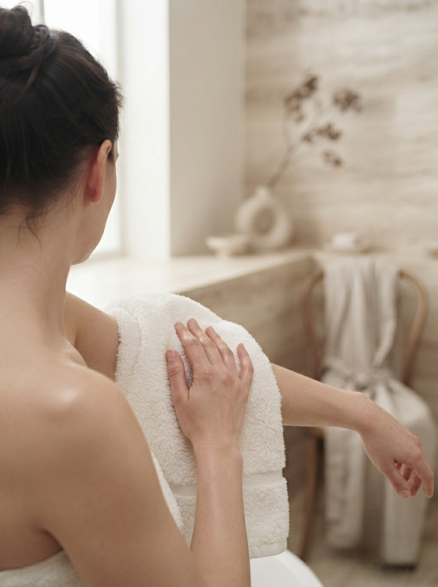 Gently pat the skin dry with a soft towel. Suitable for daily us