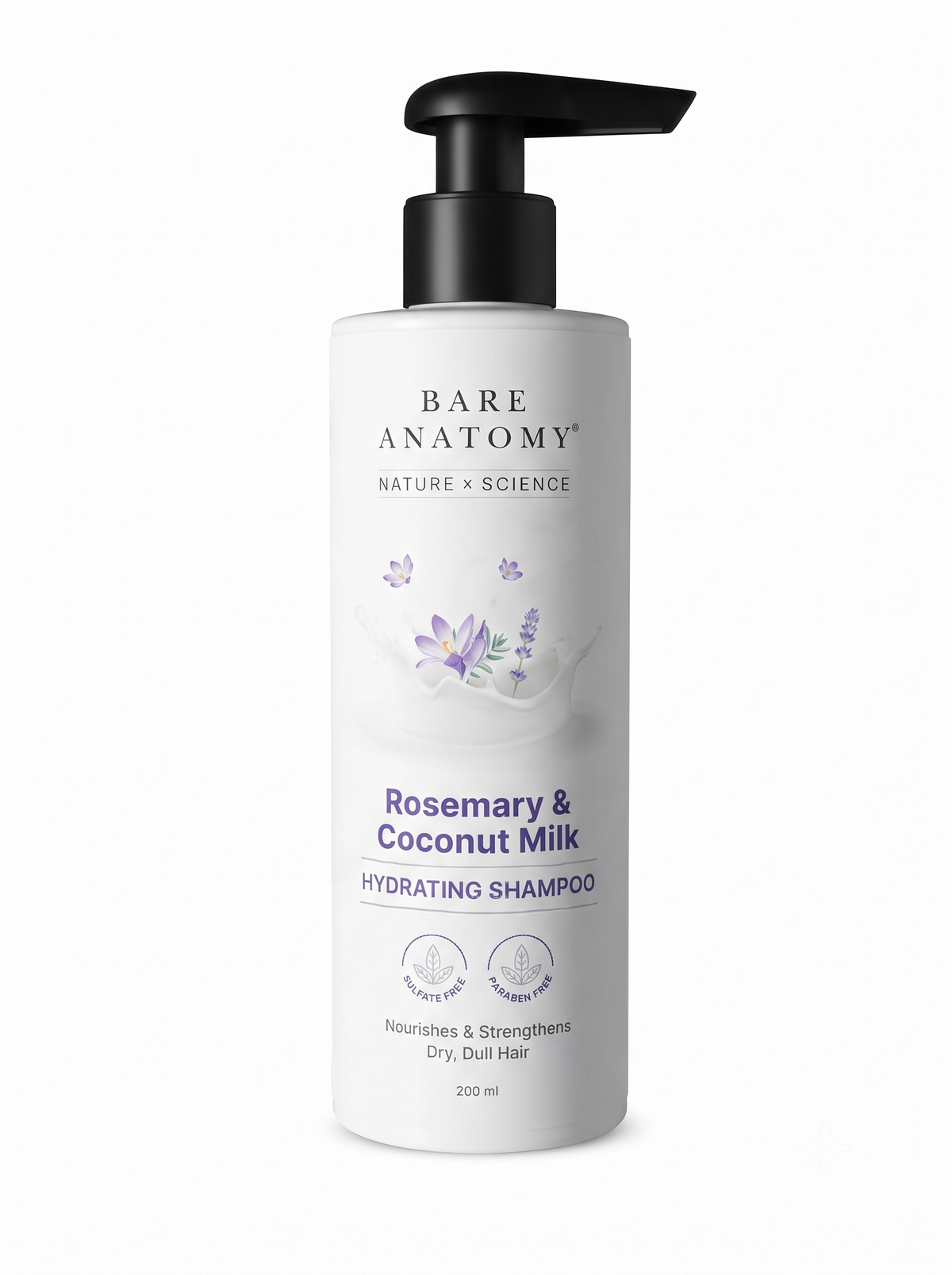 Bare Anatomy Rosemary & Coconut Milk Hydrating Shampoo