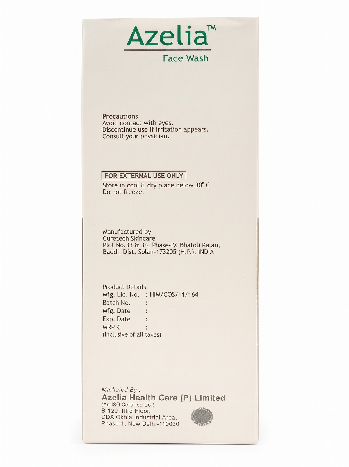 Pharmly Intense Deep Cleansing Face Wash