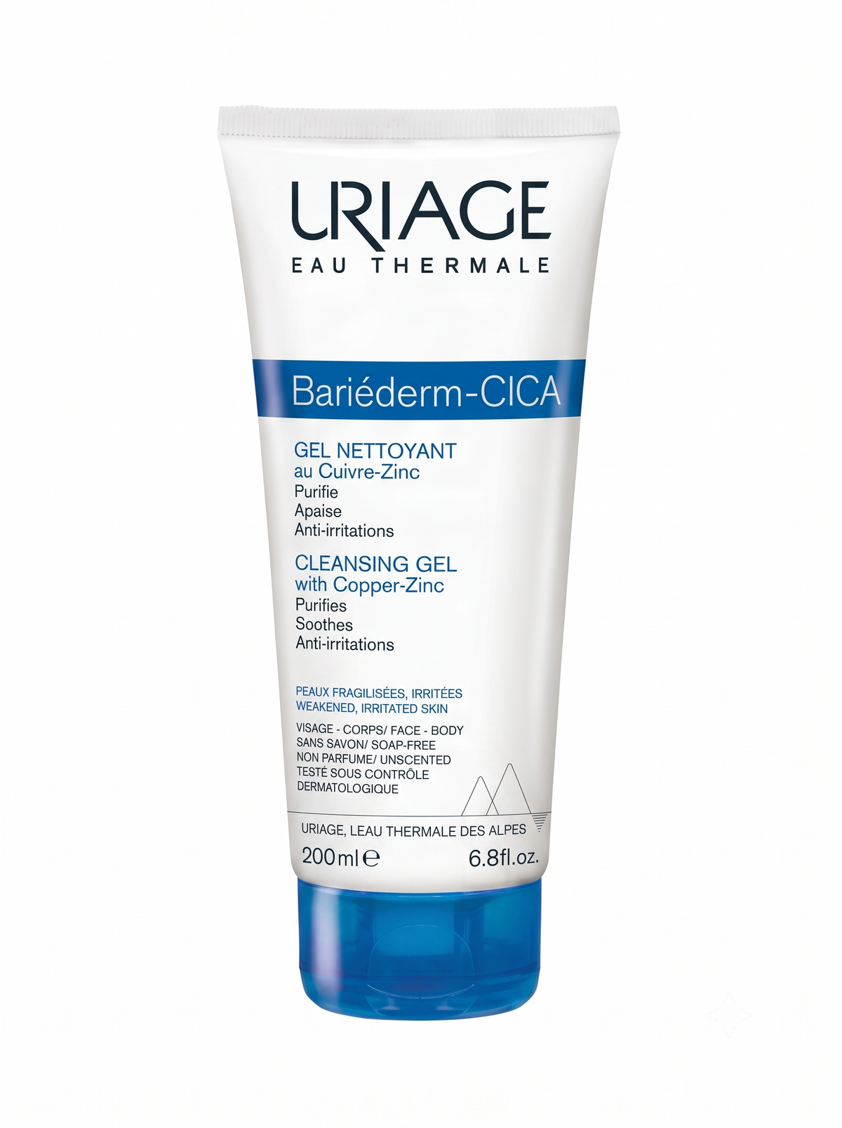 Uriage Bariéderm-Cica Protective Cleansing Gel With Copper Zinc