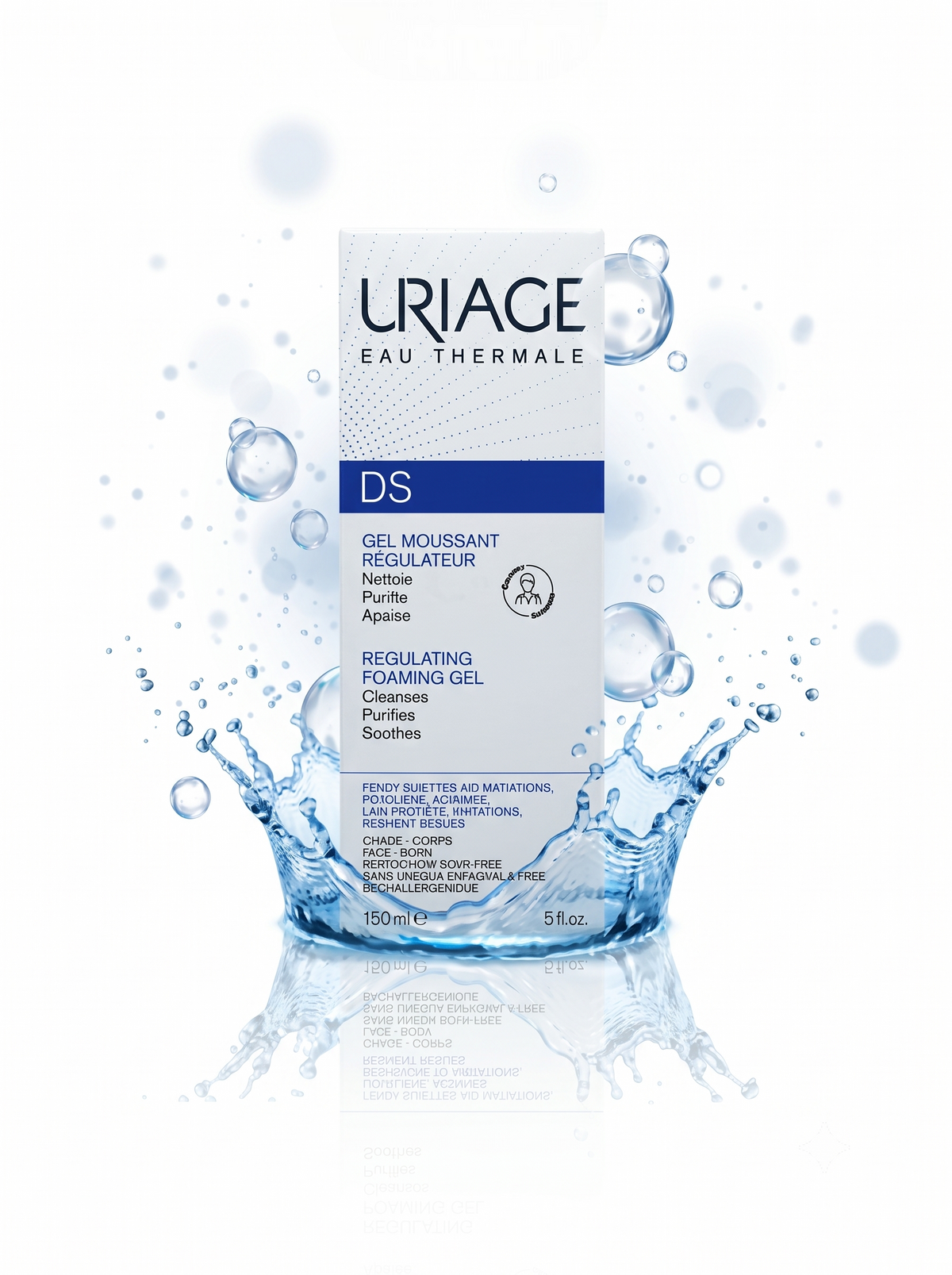 Uriage DS Regulating Foaming Gel For Irritation-Prone Skin