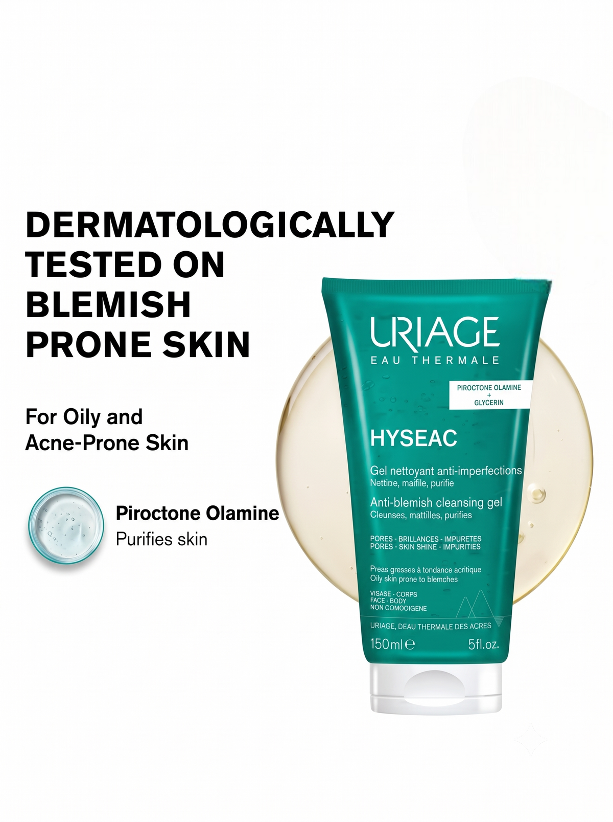 Uriage Hyseac Anti-Blemish Purifying Cleansing Gel For Oily Skin
