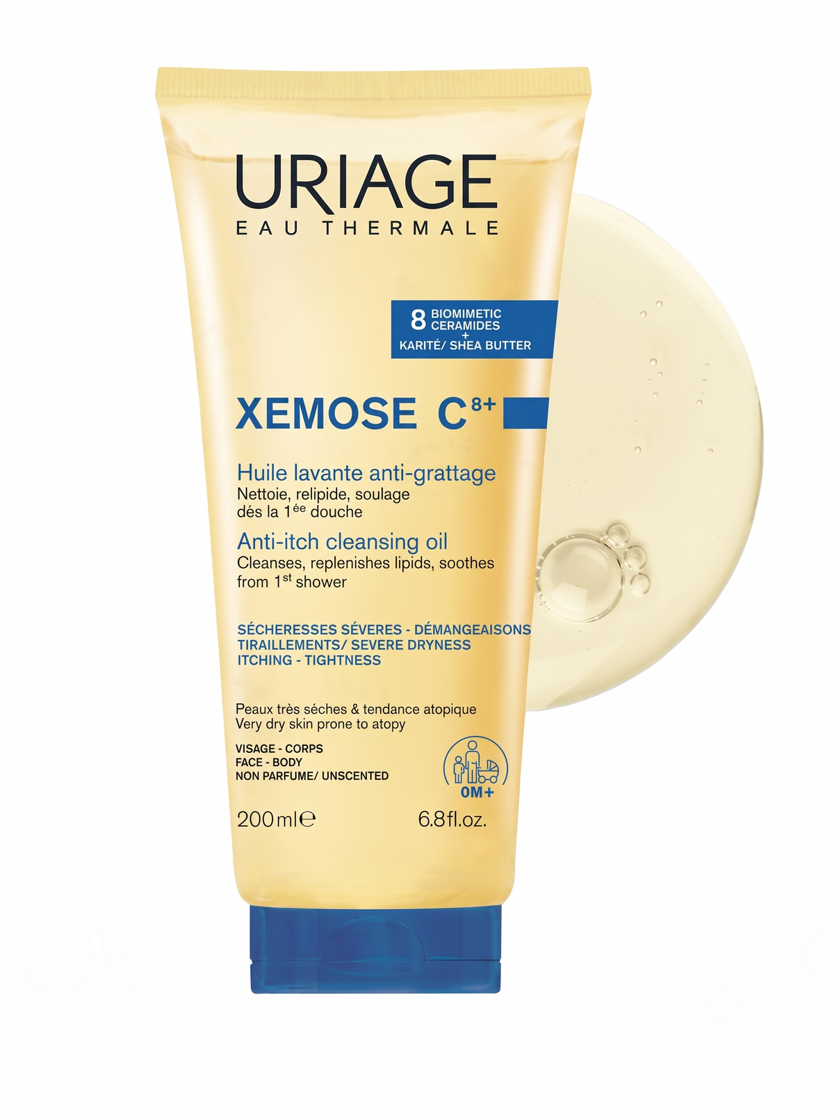 Uriage Xemose C8+ Anti-Itch Lipid-Replenishing Cleansing Oil