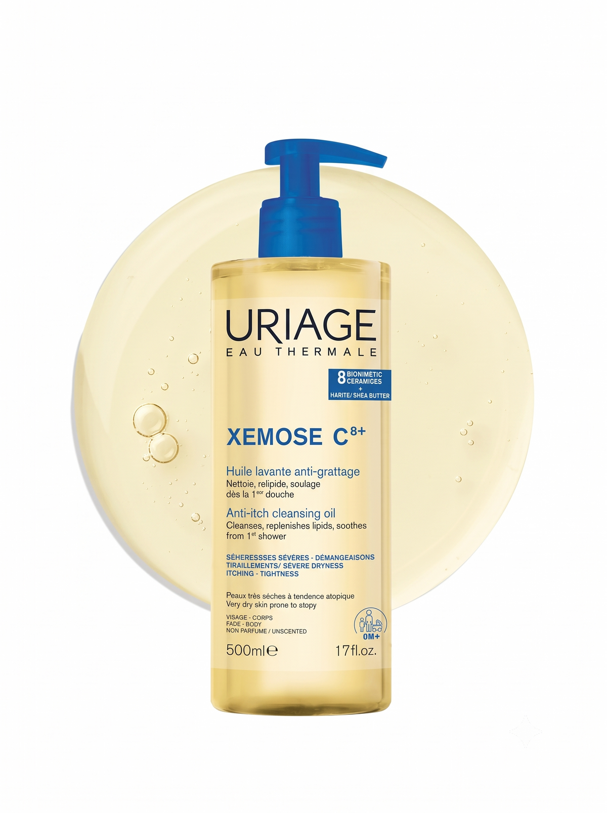 Uriage Xemose C8+ Anti-Itch Lipid-Replenishing Cleansing Oil