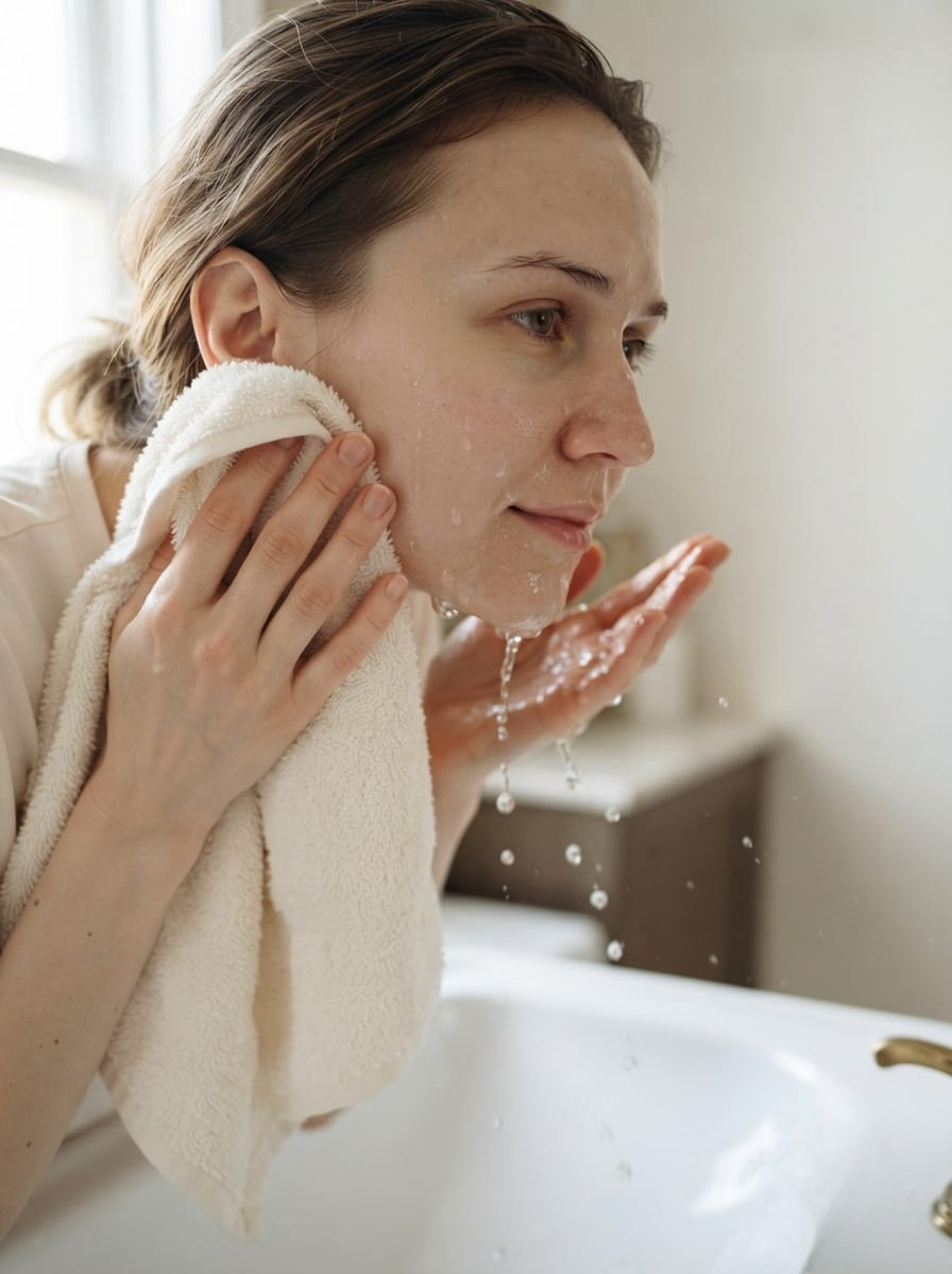 Rinse thoroughly with lukewarm water.