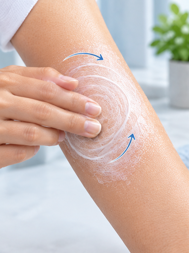 Gently massage in circular motions until completely absorbed