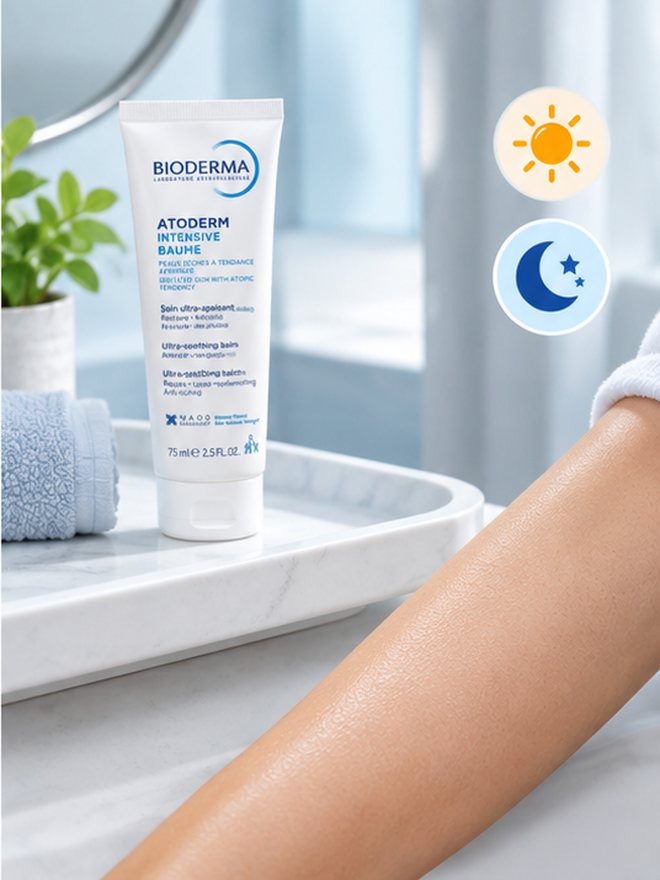 Use daily during flare-ups or as part of a maintenance skincare routine.